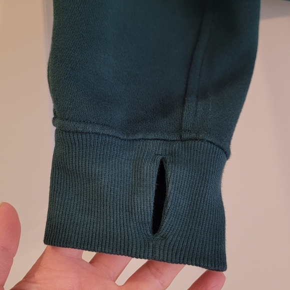 lululemon athletica Forest Green Cropped Crew Sweatshirt - Picture 4 of 6